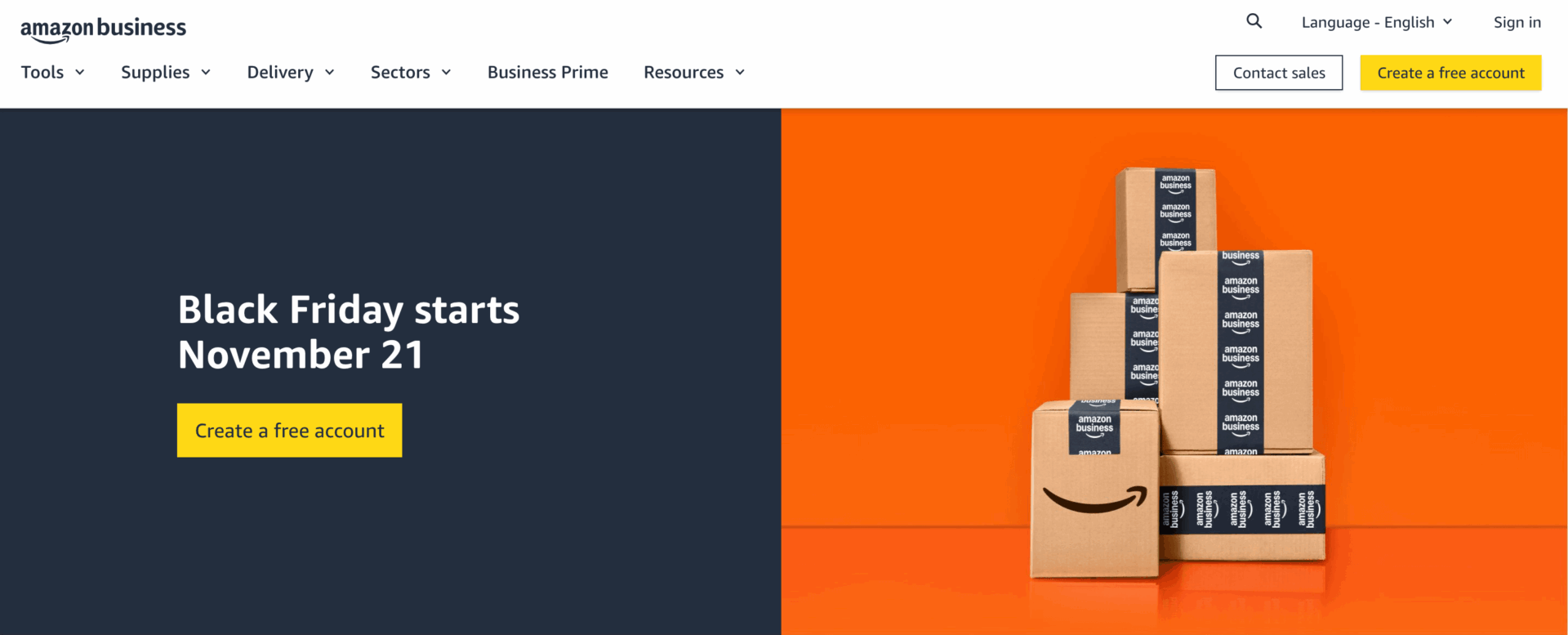 This is a screenshot of the Amazon Business B2B marketplace 