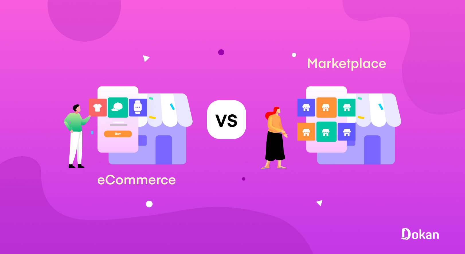 Illustration for eCommerce vs Marketplace