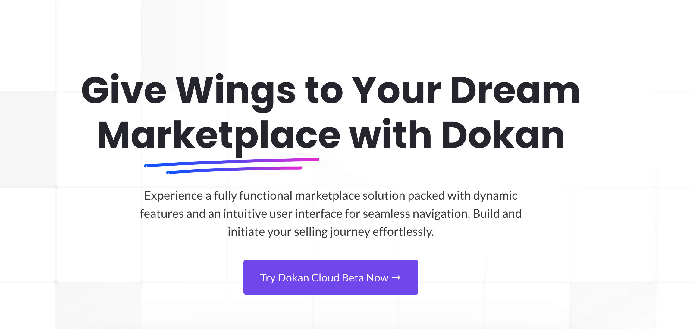 Dokan Cloud Homepage